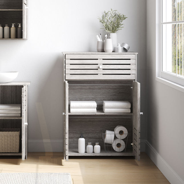 Double Door Single Drawer Floor Cabinet W60 x H85cm