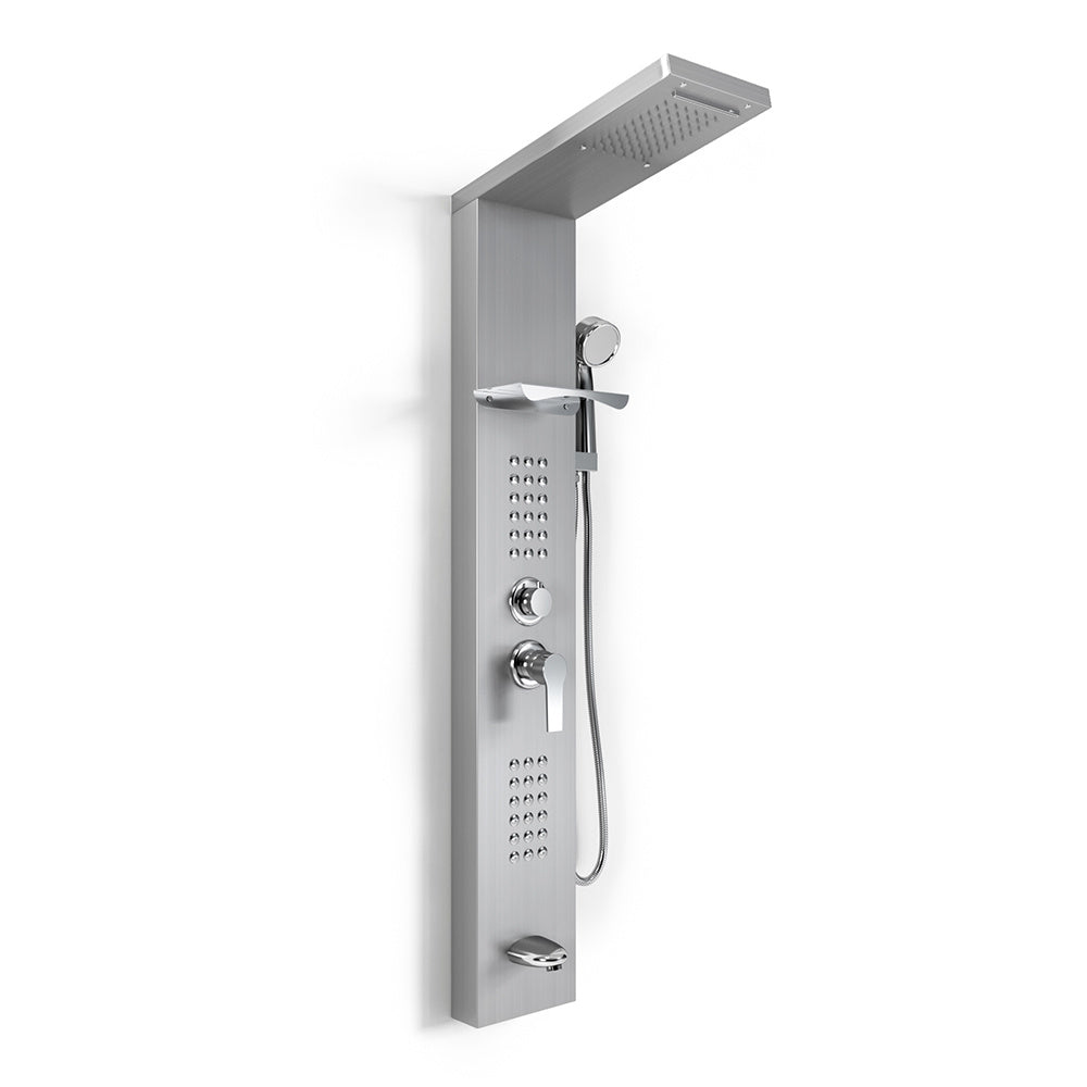 5 in 1 Shower Tower Silver 20 x 134.8cm