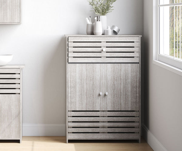 Double Door Single Drawer Floor Cabinet W60 x H85cm