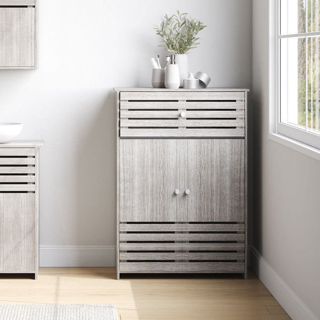 Double Door Single Drawer Floor Cabinet W60 x H85cm