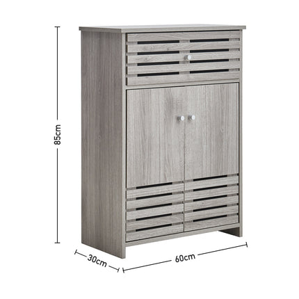 Double Door Single Drawer Floor Cabinet W60 x H85cm