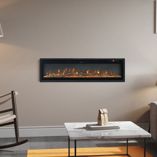 40 Inch Wall Mount Freestanding Electric Fireplace