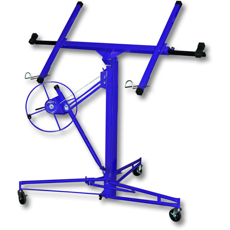 11 Ft Plaster Board Lifter with Rolling Casters Panel Hoist