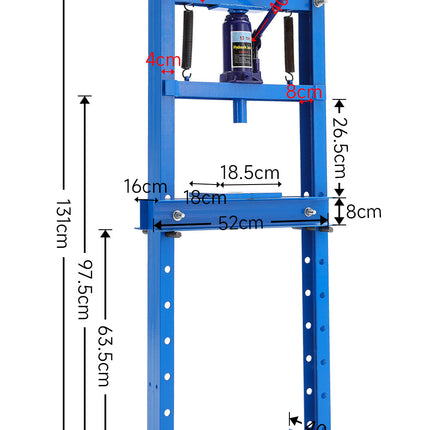 Floor Standing 12 Ton Hydraulic Press
