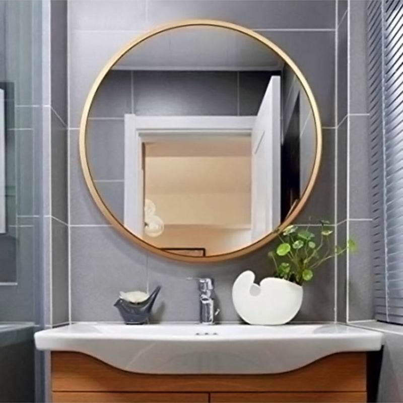 50cm Bathroom Mirror Gold Framed Wall Mirror