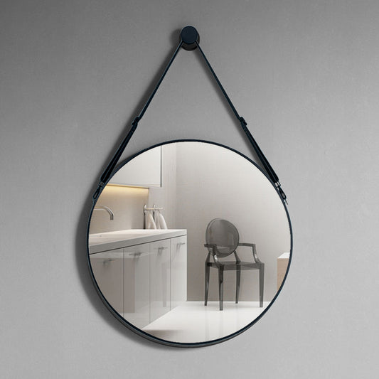 Round Mirror Black Framed Nordic Mirror