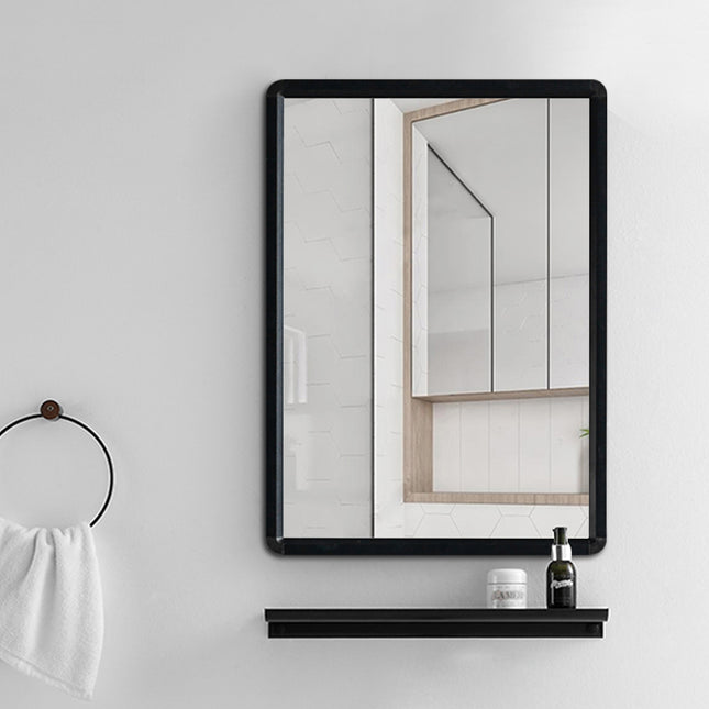 630x480mm Bathroom Mirror Black Framed Decorative Mirror