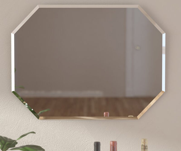 600x400mm Mirror Irregular Wall Mirror Beveled Edge