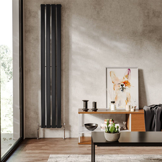 H180cm Vertical Single Panel Radiator Anthracite