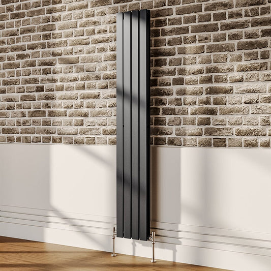 H180cm Anthracite Double Vertical Panel Radiator