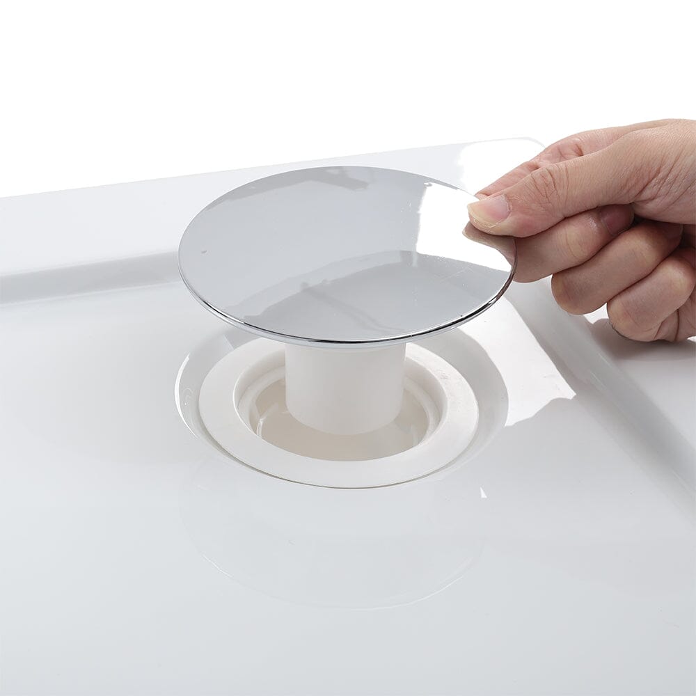 Rectangular Acrylic Shower Tray with Drain White
