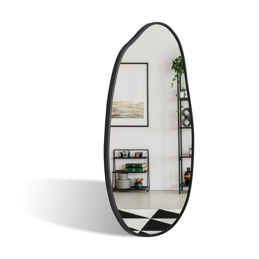 Irregular Bathroom Mirror Decorative Metal Framed Vanity Mirror