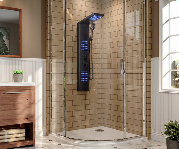 LED Shower Panel Tower 2 Jets 121cm H