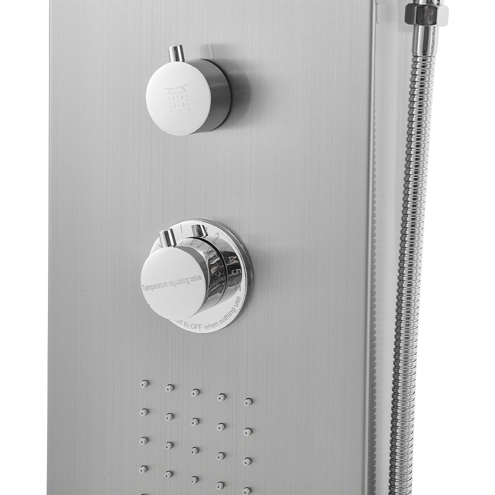 Thermostatic Shower Tower Panel with 4 Jets