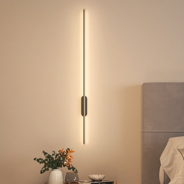 1M Modern Wall Light Gold Linear LED Warm Light Sconce