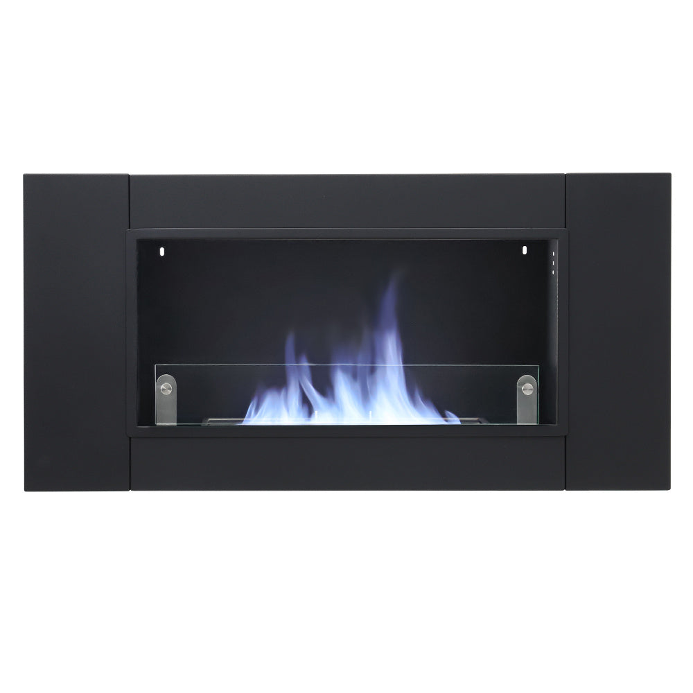 Wall Mount Rectangular Ethanol Fireplace Stainless Steel Heater