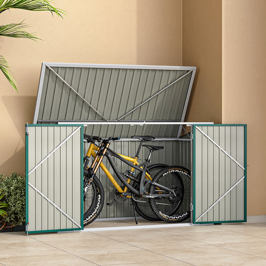 Metal Lockable Garden Bike Shed Bicycle Storage Shed