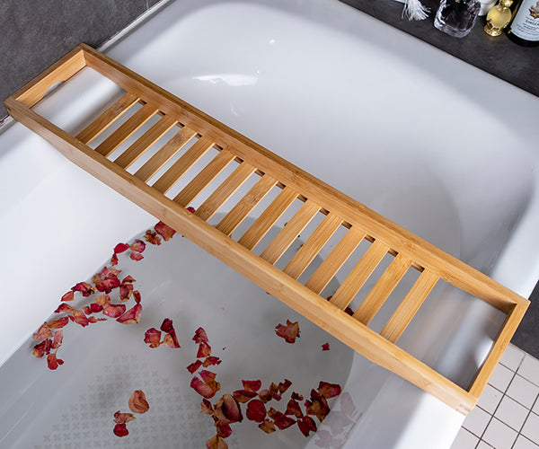 70cm Bamboo Bath Tray Bath Caddy Tub