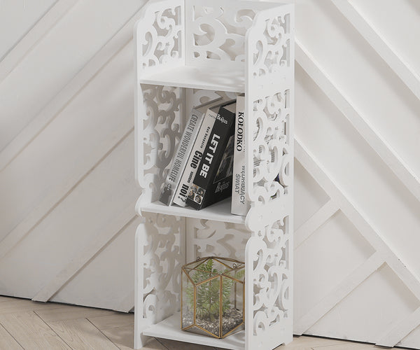 3 Tier Storage Rack Hollow Pattern