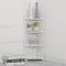 4-Tier Bathroom Corner Rack Storage Units with Hollow Pattern