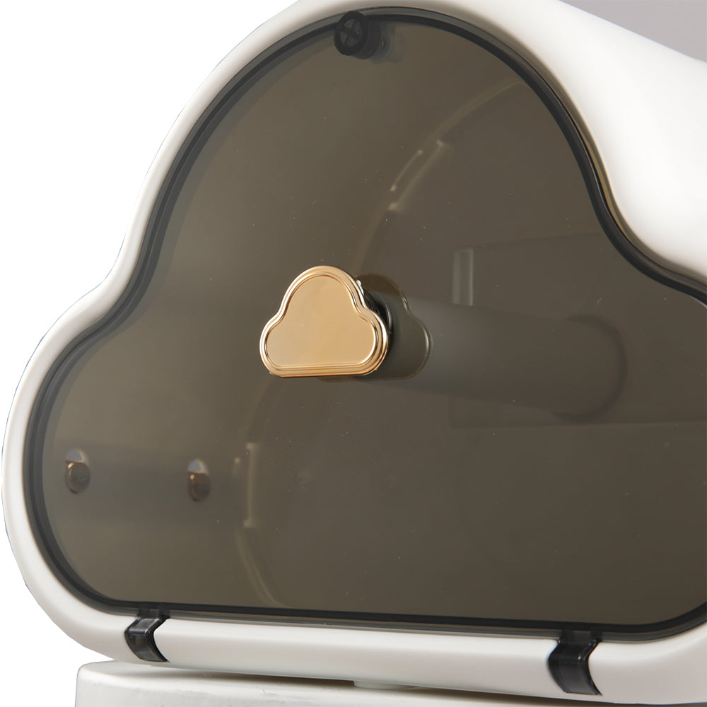 Wall Mounted Cloud-shaped Toilet Holder with Hooks