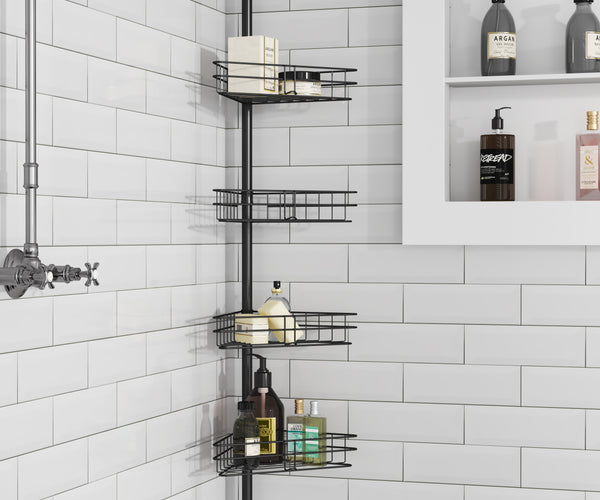 H250cm 4 Tier Caddy Corner Shelf