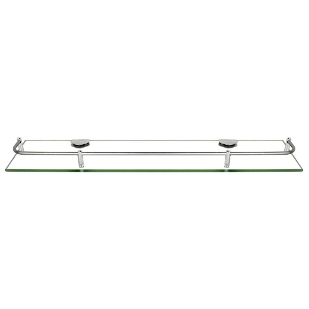 W60cm Bathroom Floating Shelf Tempered Glass Panel 6MM Thick