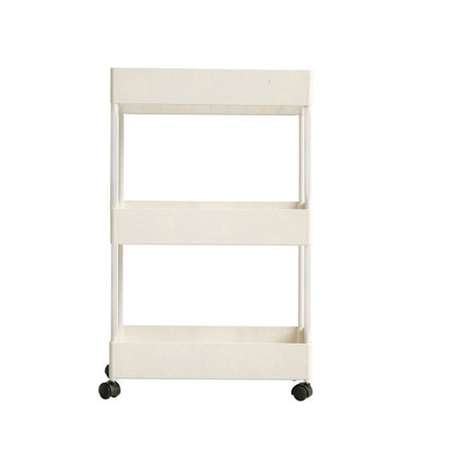 Tiered Bathroom Trolley Cart ABS Narrow Storage Shelf