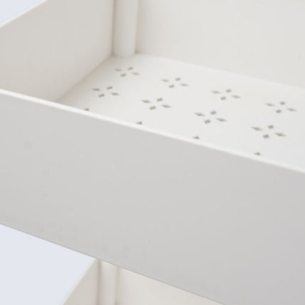 Tiered Bathroom Trolley Cart ABS Narrow Storage Shelf