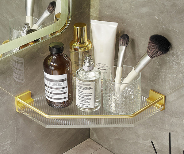 Acrylic Corner Shelf Adhesive Shower Caddy