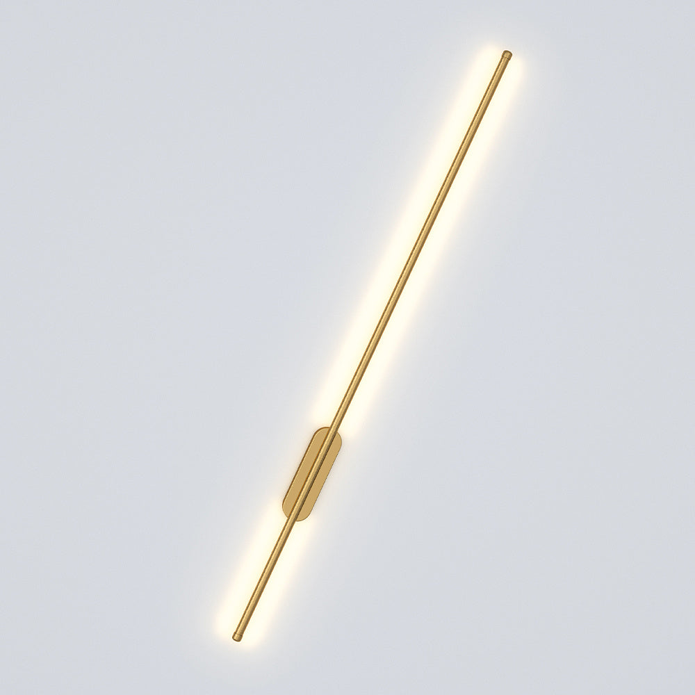 1M Modern Wall Light Gold Linear LED Warm Light Sconce