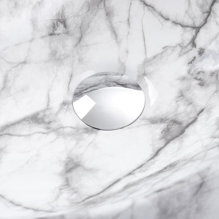 Oval Marble Countertop Basin Ceramic Vessel Sink 48x34cm