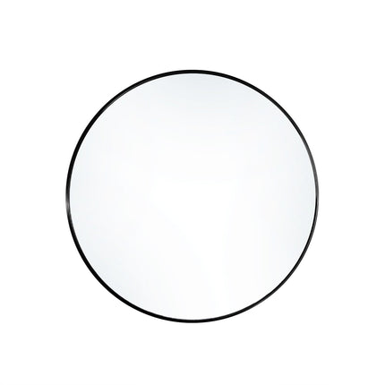 50cm Nordic Round Bathroom Mirror with Black Frame