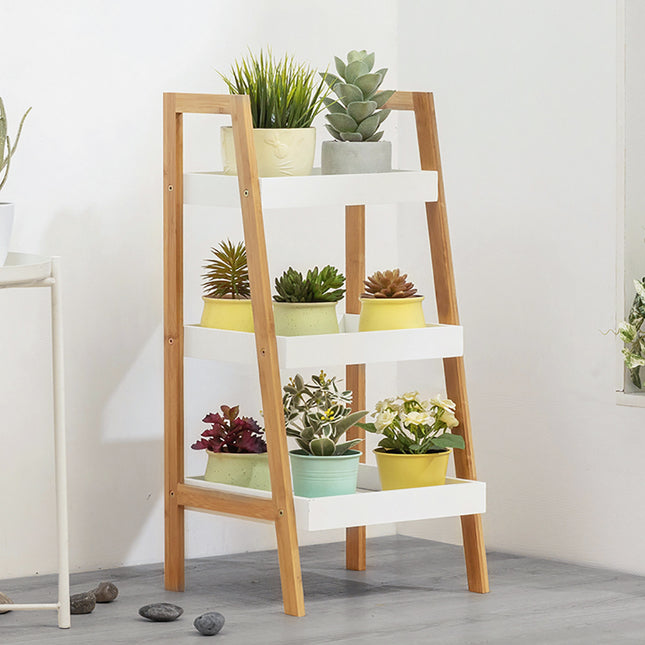 3-Tier Ladder Shelf H75cm Bathroom Shelving Unit